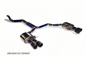Tuyau d'échappement de haute qualité pour <span class=keywords><strong>Audi</strong></span> <span class=keywords><strong>A6</strong></span>/A7 2.0T, système d'échappement en titane, modification du son de la voiture sport - Product Image 2