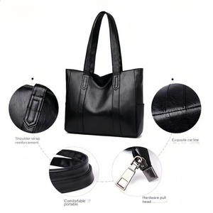 Ensemble de sacs fourre-tout de luxe pour femmes, imperméables, personnalisés, avec broderie, tendance, en PU, deux sacs ouverts, vente en gros, haute qualité, durables - Product Image 3