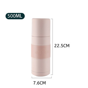 Stock 500ML Argentina Yerba Mate Cup Automate Termo Flask Para Mate Todo En <span class=keywords><strong>uno</strong></span> Acero inoxidable Negro Yerba Mate Kit para viajes - Product Image 2