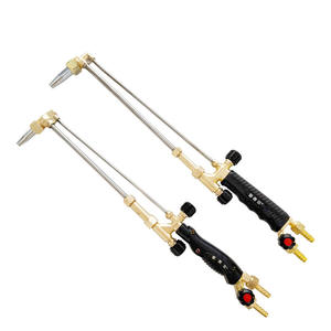 Torche de soudage G01-30/100, plaquée cuivre, double interrupteur, allumage manuel, anti-refoulement, pour oxygène, azote, argon - Product Image 1