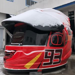 Chiosco Innovativo per Caffè a Forma di Casco da Moto - Unità Mobile per Catering di Caffè e Spuntini, Perfetta per l'Attivazione del Brand - Product Image 5