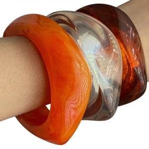 New Arrival Luxury Simple Best Trendy Resin <b>Bracelets</b> Multicolor for Women Best Color Top Design Party Bangles Party for woman - Product Image 3