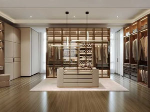 Armario Moderno de Madera <span class=keywords><strong>con</strong></span> Puerta Corredera de Vidrio para Niños, Niñas y Bebés, Mueble de Dormitorio <span class=keywords><strong>con</strong></span> Isla - Product Image 4