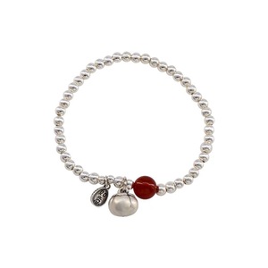 S925 Sterling Silver Red Agate <b>Beaded</b> Persimmon <b>Bracelet</b> Women's Jewelry Gift - Product Image 5