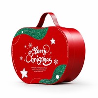 Boîte cadeau personnalisée pour petites entreprises, Noël, Halloween, exquise, biodégradable, en forme de forme classique, laminée mate