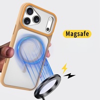 Coque de protection magnétique mate effet seconde peau avec grande fenêtre pour iPhone 18 Pro, compatible avec iPhone 17, 16, 15, 14, 13