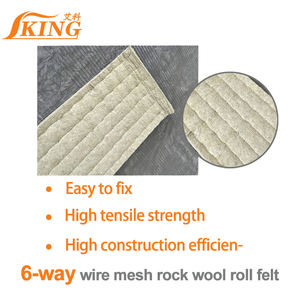 ISOKING <span class=keywords><strong>Rouleau</strong></span> isolant Offre Spéciale <span class=keywords><strong>laine</strong></span> <span class=keywords><strong>de</strong></span> <span class=keywords><strong>roche</strong></span> minérale ignifuge <span class=keywords><strong>de</strong></span> <span class=keywords><strong>50mm</strong></span> pour les entrepôts en treillis métallique Bas - Product Image 5