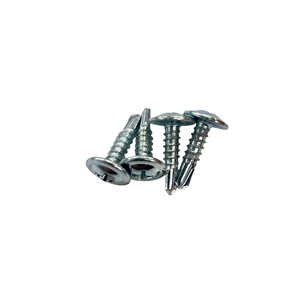 Vis autoperceuses # 10 x vis à tête fraisée de 1 pouce, CR6+ zinguées, pour charpentes en acier, acier au carbone C1022, Homn Reen - Product Image 2