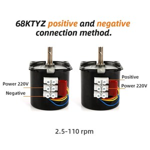 Nhà Máy Bán buôn 220V động cơ đồng Bộ 68ktyz tùy chỉnh tốc độ lồng ấp trứng chuyển động cơ bánh răng động cơ - Product Image 4