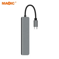 Concentrateur USB 7 en 1, adaptateur Type C 4K 30Hz, répartiteur 1 PD, station d'accueil pour ordinateur portable PC