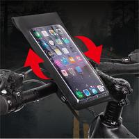 TPU Touchscreen Fahrrad-Handyhalterung Tasche Wasserdichte Fahrradlenker-Tasche mit Fotofreundlicher Rückseite & Drehbarer Halterung