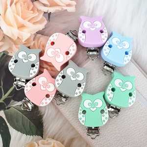 Cadena para chupete DIY de gran venta, sujetachupetes de silicona hechos a mano, clip para chupete personalizado con diseño de animales - Product Image 4