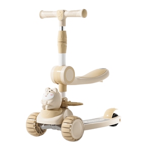 <span class=keywords><strong>Trottinette</strong></span> de luxe moderne à 3 roues pliable pour enfants de 3 à 6 <span class=keywords><strong>ans</strong></span>, vélo enfant grande capacité avec musique, voiture à bascule Yo-Yo - Product Image 4