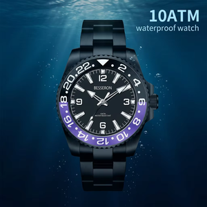 นาฬิกาข้อมือผู้ชายรุ่นใหม่มาแรง เรืองแสง กันน้ำ 10ATM ระบบควอตซ์ญี่ปุ่น สายยาง อะนาล็อก ราคาโรงงาน สแตนเลสสั่งทำได้ - Product Image 3