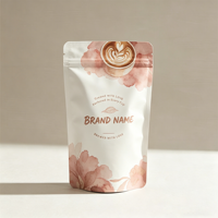 Sachets refermables personnalisés en gros, recyclables et résistants à l'humidité pour emballages durables, impression flexo, couleurs personnalisées pour le café