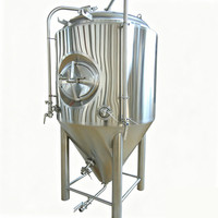 Vente Flash : Cuve de Fermentation de Bière à Petite Échelle en Acier Inoxydable de Qualité Alimentaire, 1200L, Simple ou Double Paroi