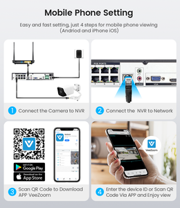 Besder — <span class=keywords><strong>caméra</strong></span> <span class=keywords><strong>de</strong></span> surveillance bullet extérieure IP poe Ultra HD <span class=keywords><strong>4K</strong></span> 8MP, dispositif <span class=keywords><strong>de</strong></span> sécurité étanche IP67, avec vision nocturne et protocole p2p - Product Image 6