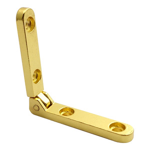 Mini bisagra en forma de L de 6x30mm, bisagra de aleación de zinc duradera para montaje en superficie, para cajas de joyería y cajas de madera - Product Image 5