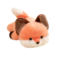 Nouvel Arrivage : Coussin en Peluche Renard ou Lonterneur Couché, Décoration d'Intérieur, Cadeau pour Enfants, Jouet Doux Chat ou Chiot Couché
