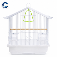 Petite cage à oiseaux en fer pour la maison, portable, pour l'exposition, idéale pour les perruches et les pinsons