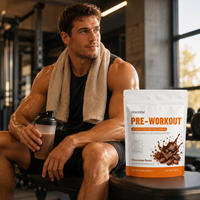 Poudre pré-entraînement OEM haute performance, complément d'entraînement, bêta-alanine, citrulline, taurine, poudre pré-entraînement