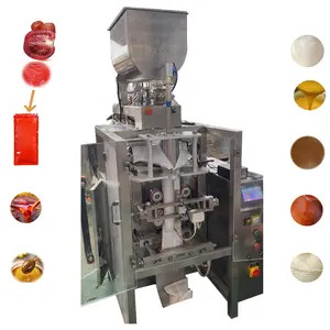 low cost sachets ketchup butter mustard oil Beef sauce liquid and paste packing machine price