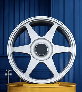 Jantes monobloc rétro 6 branches en aluminium 6061-T6 moulé sur mesure, 15-18 pouces, pour voitures classiques JDM et <span class=keywords><strong>Euro</strong></span> Tuner - Product Image 2