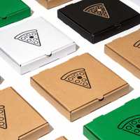 Impression personnalisée en couleur sur papier kraft pour faire des boîtes à pizza