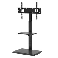 Chariot TV mobile économique en gros, réglable en hauteur avec roues pivotantes à 360 degrés pour la maison, le bureau et les conférences