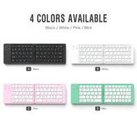 Teclado y Ratón Inalámbricos Recargables Slim con Bluetooth, Mini Teclado Silencioso Tipo Tijera y Juego de Ratón