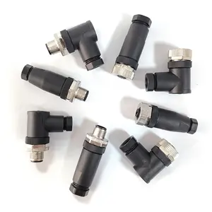 Svlec Draadloze Haakse M8 Ronde Stekker Ronde Connector Vrouwelijke 3-Pins Veld-Draadbare Connector