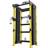 Rack de entrenamiento de gimnasio para sentadillas, levantamiento de potencia, cruce de cables, múltiples sentadillas
