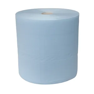 1lpy 2ply Blue Hand Paper Towel Rolls Tissue Virgin Wood Pulp Recycled Disposable