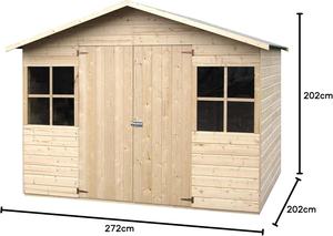 <span class=keywords><strong>Abri</strong></span> <span class=keywords><strong>de</strong></span> <span class=keywords><strong>jardin</strong></span> en <span class=keywords><strong>bois</strong></span> écologique durable <span class=keywords><strong>de</strong></span> style naturel, <span class=keywords><strong>abri</strong></span> <span class=keywords><strong>de</strong></span> <span class=keywords><strong>rangement</strong></span> en <span class=keywords><strong>bois</strong></span> FSC 12 mm - Product Image 2