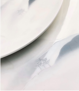 Lot de Vaisselle en Céramique Style Chinois avec Motif Pavillon Peinture à l'Encre, Logo Personnalisé pour Cadeau de Mariage - Product Image 6