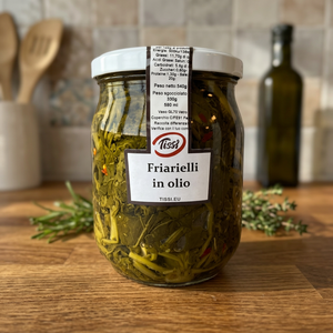 Friarielli Tissi Salsa Italiana per Insalata con Olio in Barattolo di Vetro 580 ml Confezione da 6 Pezzi - Product Image 2