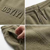 Pantalon cargo d'hiver épais 500 GSM DGYIYI, teint pigmentaire, coupe large empilée, vintage, lavage enzymatique, 100% coton, homme femme, S à 5X