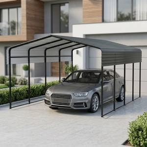 Abri de <span class=keywords><strong>voiture</strong></span> industriel en acier 12x20, bâtiment de <span class=keywords><strong>garage</strong></span> métallique sur mesure, vente en gros, fabricant de abris de <span class=keywords><strong>voiture</strong></span> de haute qualité - Product Image 3