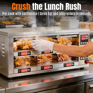 Standardisation de la qualité alimentaire dans les chaînes de restaurants mondiales : Armoire de maintien au chaud numérique intelligente One Touch Start, capacité 6 bacs - Product Image 2