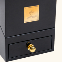 Boîte à parfum de luxe minimaliste en laque brillante, boîte à parfum en bois écologique avec tiroir, emballage de parfum