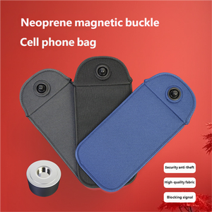 Biểu Tượng Tùy Chỉnh Pin Ẩn Rfid Neoprene Từ Khóa Điện Thoại Di Động Túi Có Thể Khóa Thông Minh Điện Thoại Pouch Cho Các Trường Trung Học Sinh Viên Nhà Thờ - Product Image 2