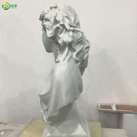Statue de buste en résine Art Déco au design européen moderne, personnalisable en couleurs, cadeau d'affaires