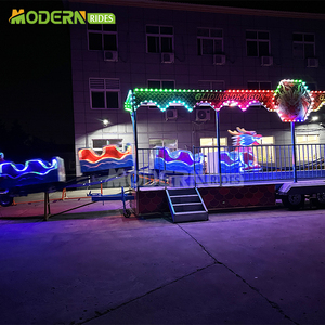 Manèges modernes pour fêtes foraines et parcs d'attractions, équipement mobile et portable sur remorque, mini-roller Dragon pour extérieur et centres commerciaux - Product Image 3