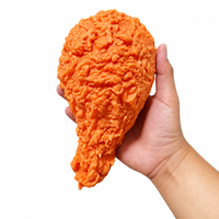 Jouet Squishy Géant en Forme de Cuisse de Poulet, Réaliste, Effet Frit, à Remontée Lente, en TPR, Anti-Stress, Jouet Sensoriel Unisexe à Partir de 14 Ans