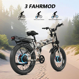 Bicicleta Eléctrica Híbrida AMYET de 24 Pulgadas, Suspensión Completa, Alta Velocidad, 1000W, 52V, Motor Trasero, Neumáticos Gruesos para Todoterreno, UE/EE. UU. - Product Image 6