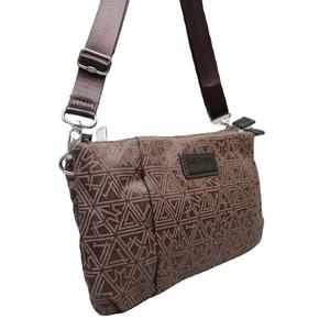 Compartiment zippé en polyester durable monogramme géométrique multicolore petits sacs de messager à la mode pour femmes Meilleur vendeur en stock - Product Image 1