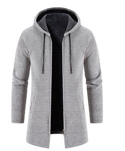 <span class=keywords><strong>Cardigan</strong></span> da Uomo Lavorato a Maglia <span class=keywords><strong>con</strong></span> <span class=keywords><strong>Cappuccio</strong></span>, Maglione Largo Oversize, Giacca e Top - Product Image 3