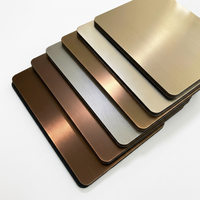 Panel de Pared de Metal Cepillado PET, Acabado Metálico Premium con Núcleo de Carbón de Bambú para Interiores Modernos