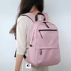 Waterproof Korean Edition Student <b>Backpack</b> Large Capacity Canvas Polyester Fashionable Fresh Style School Trendy <b>Small</b> <b>Backpack</b> - Product Image 2