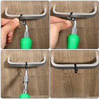 Crochet de ligature rétractable en acier au carbone vert pour la fixation de barres d'armature et de fils d'acier, outil de perçage pour la fixation des renforts de chantier